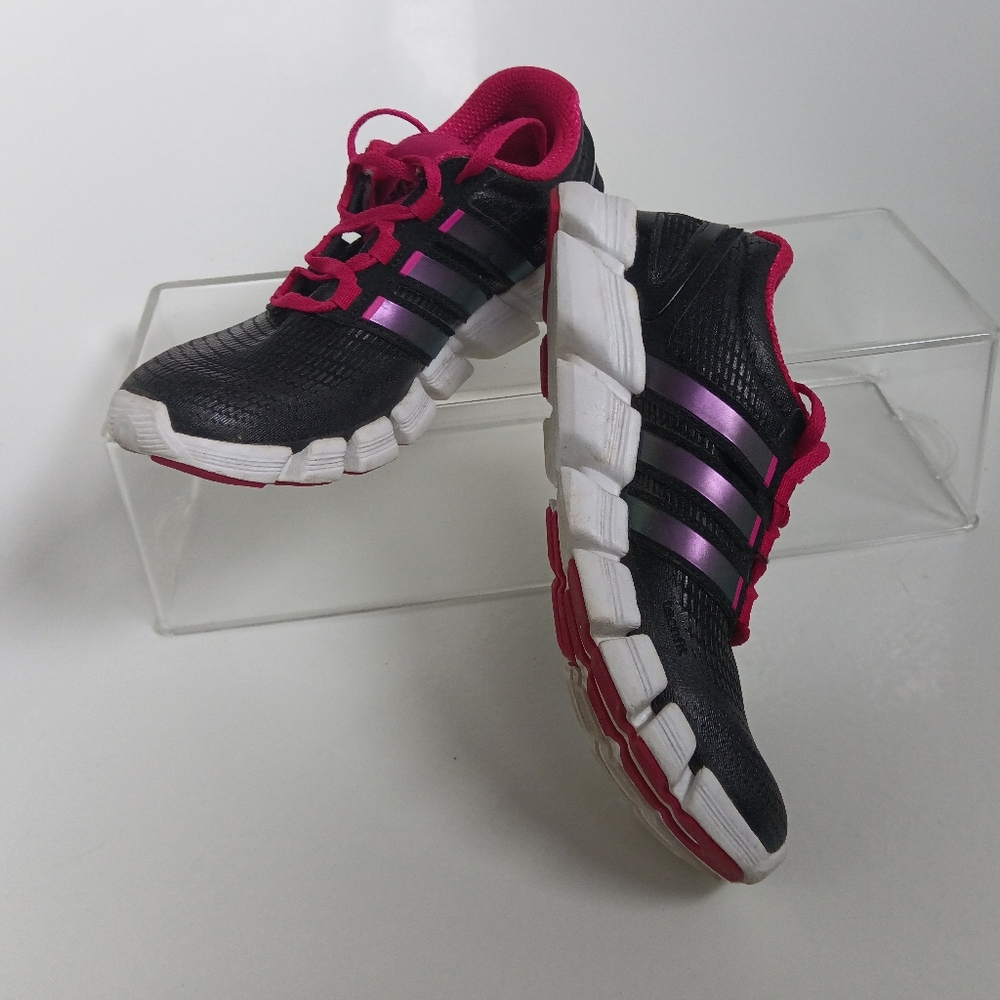 Like New Adidas Women's Running Sneakers In Metallic Pink & Black - Picture 2 of 12